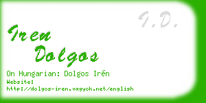 iren dolgos business card