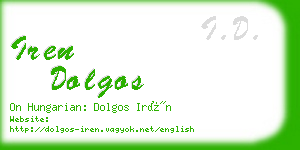 iren dolgos business card